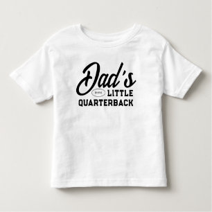 Camiseta Infantil Pai Little Quarterback American Football Boy