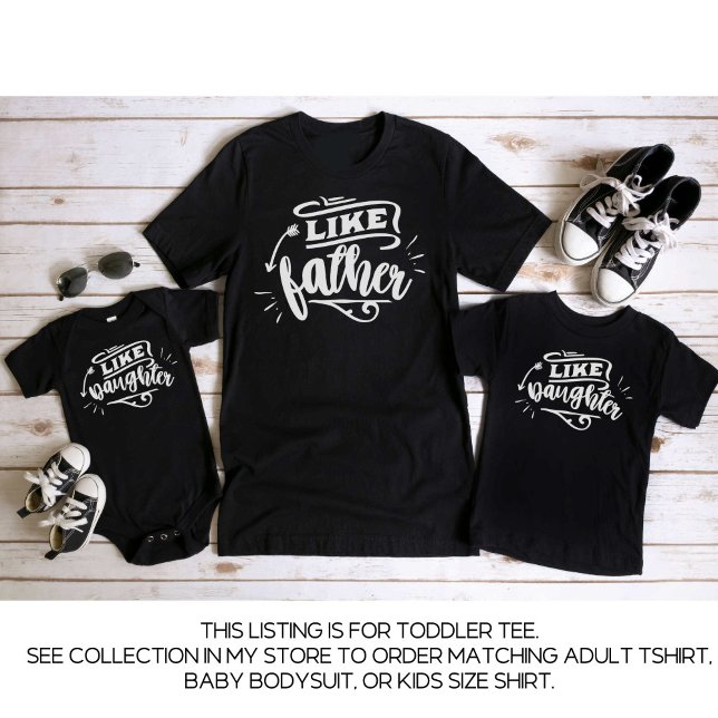 Camiseta Infantil Pai Negro e eu combinando com a filha do pai (Criador carregado)