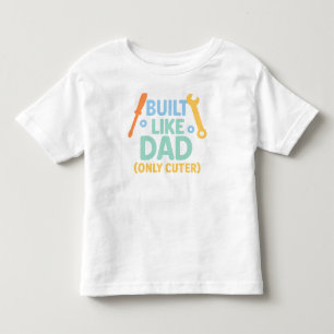 Camiseta Infantil Pai semelhante construído (apenas mais bonito) - C