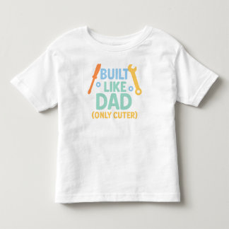 Camiseta Infantil Pai semelhante construído (apenas mais bonito) - C