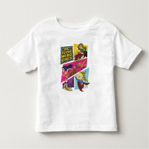 Camiseta Infantil Painéis de ação DC Super Hero Girls
