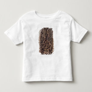 Camiseta Infantil Painel cinzelado decorado com um jogador do alaúd