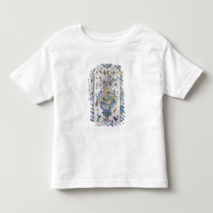 Camiseta Infantil Painel do azulejo de Delft do banheiro