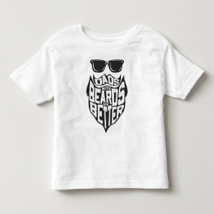 CAMISETA INFANTIL PAIS ENGRAÇADOS COM BARBAS SÃO MELHORES NO DIA DOS