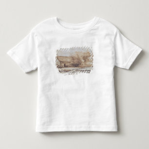 Camiseta Infantil Paisagem com a casa de um camponês, 1640s