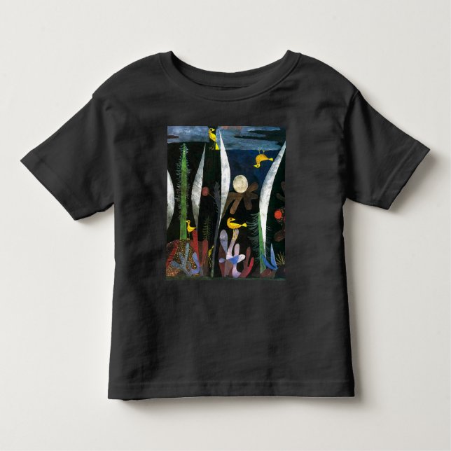 Camiseta Infantil Paisagem com Aves Amarelas | Paul Klee | (Frente)