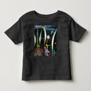 Camiseta Infantil Paisagem com Pássaros Amarelos Paul Klee