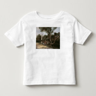 Camiseta Infantil Paisagem com ponte, c.1628