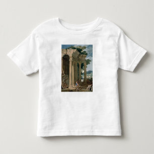 Camiseta Infantil Paisagem com ruínas e um pastor