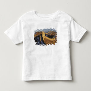 Camiseta Infantil Paisagem da Grande Muralha ao pôr do sol, China