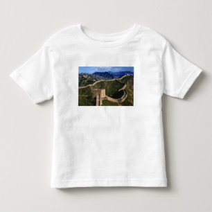 Camiseta Infantil Paisagem da Grande Muralha, Jinshanling, China
