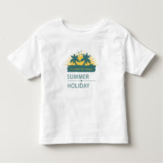 Camiseta Infantil Paisagem de Férias de Verão