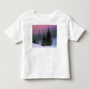 Camiseta Infantil Paisagem de Inverno Caspar David Friedrich