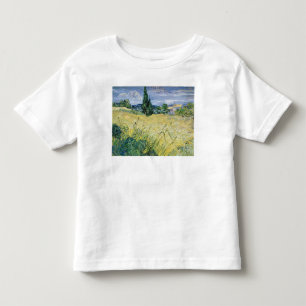 Camiseta Infantil Paisagem de Vincent van Gogh   com milho verde,