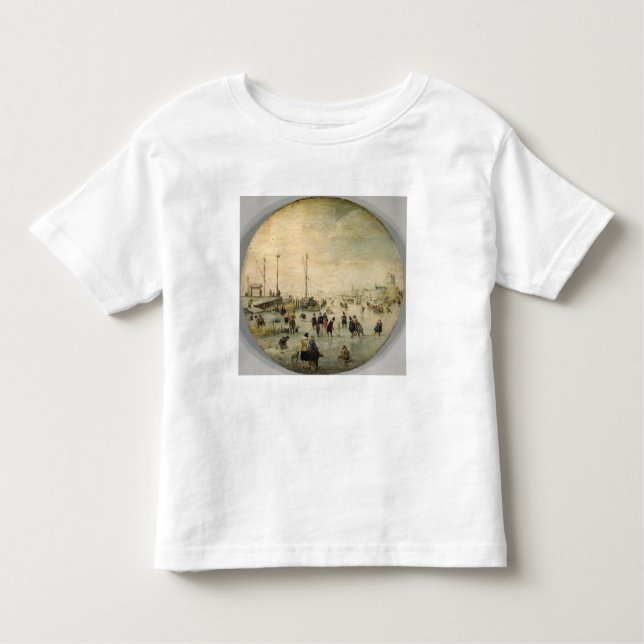 Camiseta Infantil Paisagem do inverno (Frente)