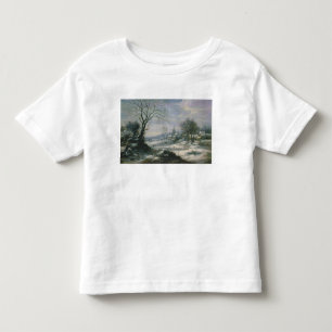 Camiseta Infantil Paisagem do inverno