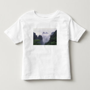 Camiseta Infantil Paisagem do Mt. Huangshan (Montanha Amarela) em