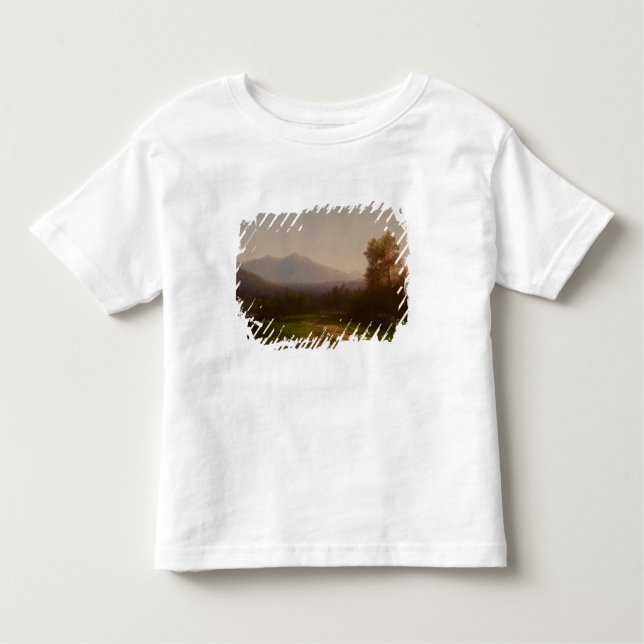 Camiseta Infantil Paisagem do Rio Hudson, c.1860-5 (óleo em canvas) (Frente)