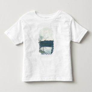 Camiseta Infantil Paisagem (pastel em canvas)