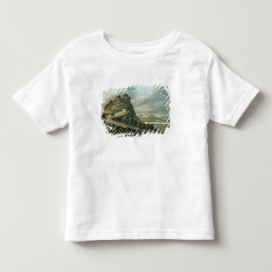 Camiseta Infantil Paisagem rochosa com castelo