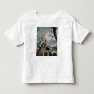 Camiseta Infantil Palácio de Amsterdão com pássaros exóticos