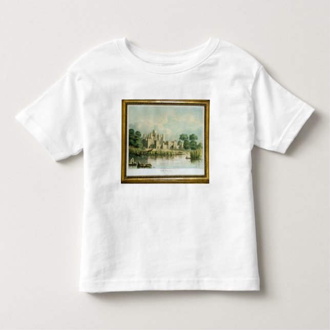 Camiseta Infantil Palácio de Kew como visto de Brentford, gravado (Frente)
