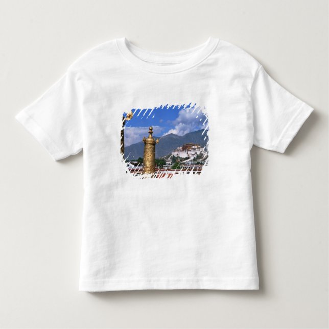 Camiseta Infantil Palácio de Potala em Lhasa, Tibete retirado de (Frente)