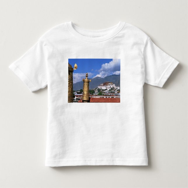 Camiseta Infantil Palácio de Potala em Lhasa, Tibete retirado de (Frente)