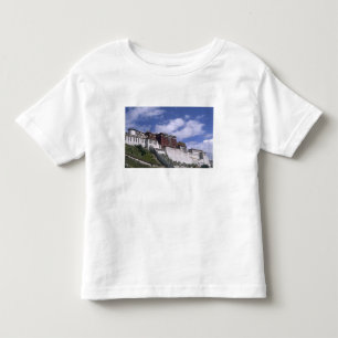 Camiseta Infantil Palácio de Potala na montanha a casa do Dalai