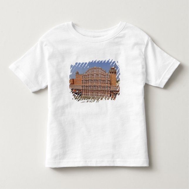 Camiseta Infantil Palácio dos ventos (Hawa Mahal), Jaipur, Índia, (Frente)