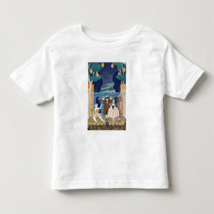 Camiseta Infantil Palco da pantomima, ilustração para 'Fetes