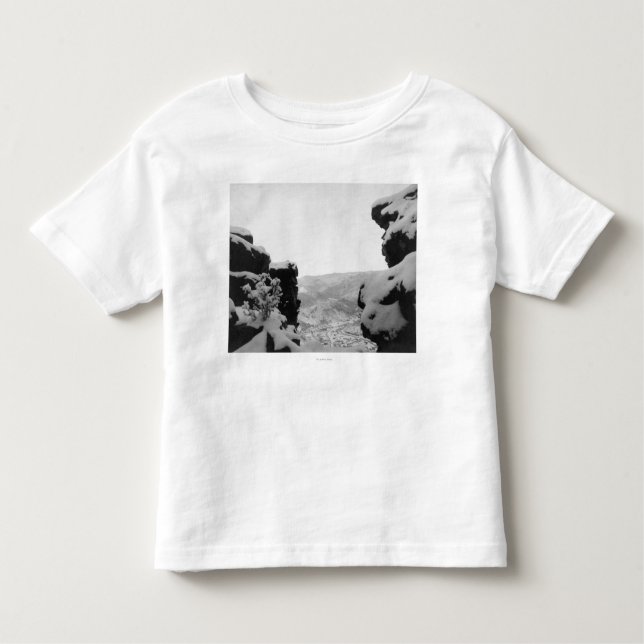 Camiseta Infantil Palha como visto da fotografia branca das rochas (Frente)