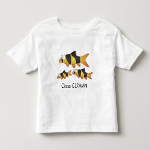 Camiseta Infantil Palhaço de classe - peixe legal (família do loac