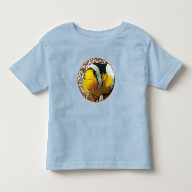 Camiseta Infantil Palhaço - Fecho! Design fotográfico redondo | (Frente)