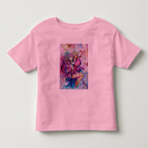 CAMISETA INFANTIL PALHAÇO ROSA MUSICAL