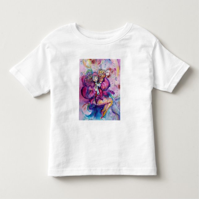 CAMISETA INFANTIL PALHAÇO ROSA MUSICAL (Frente)