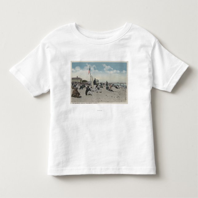 Camiseta Infantil Palm Beach, FL - a hora nadadora (Frente)