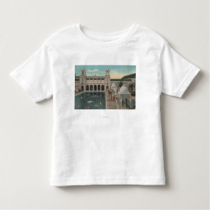 Camiseta Infantil Palm Beach, FL - vista exterior da piscina & do