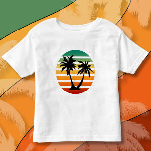 Camiseta Infantil Palm Tree Silhouette Fine