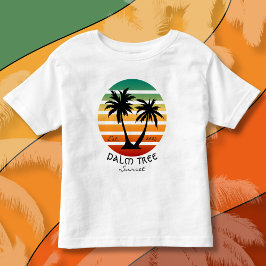 Camiseta Infantil Palm Tree Sunset