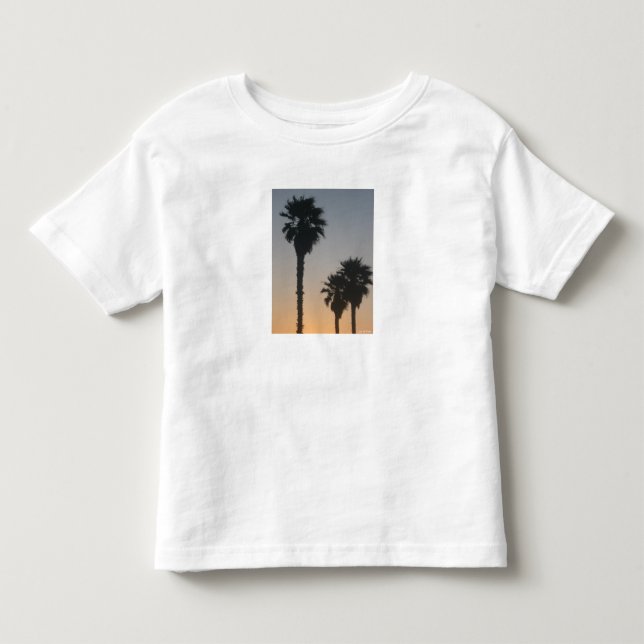 Camiseta Infantil Palm Trees At Sunset (Frente)