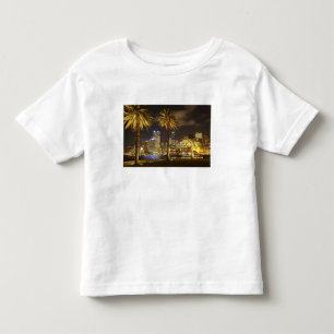 Camiseta Infantil Palm Trees e CBD à noite, Sydney, New South