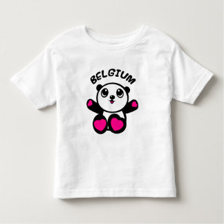 Camiseta Infantil Panda Bélgica da panda