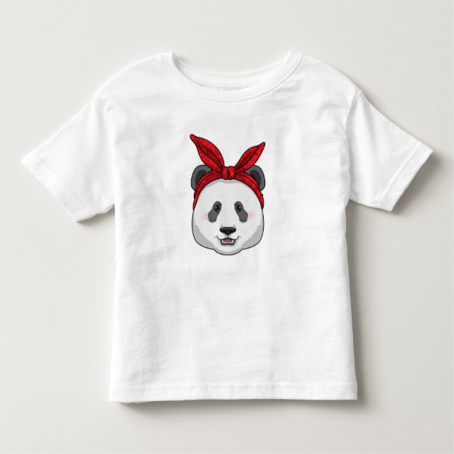 Camiseta Infantil Panda com Bandana (Frente)