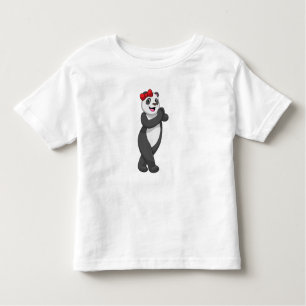 Camiseta Infantil Panda com Faixa de Opções