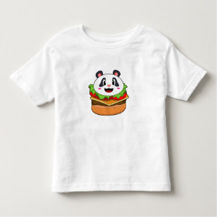 Camiseta Infantil Panda com o Burger