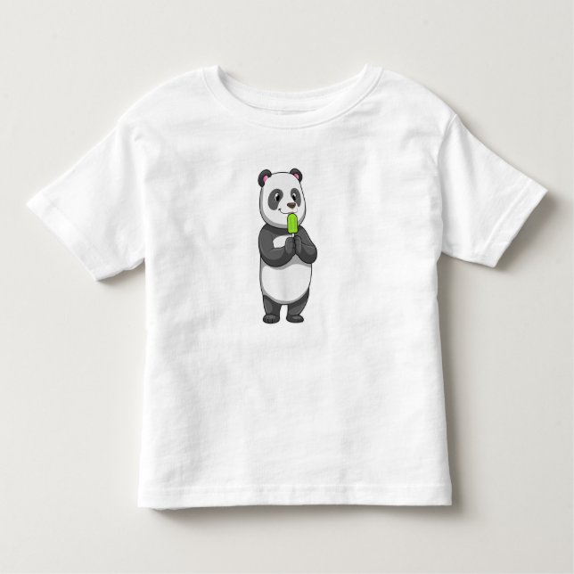Camiseta Infantil Panda com picolé (Frente)