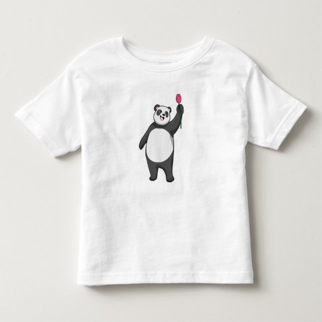 Camiseta Infantil Panda com Tulip (Frente)