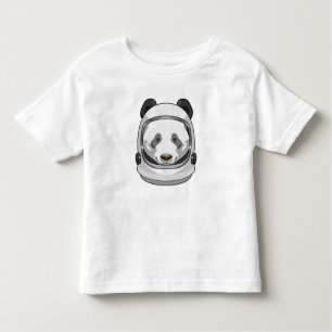 Camiseta Infantil Panda como astronauta com Helmet