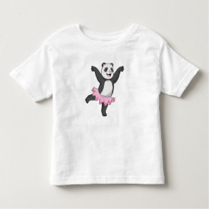 Camiseta Infantil Panda como Ballerina no Balé